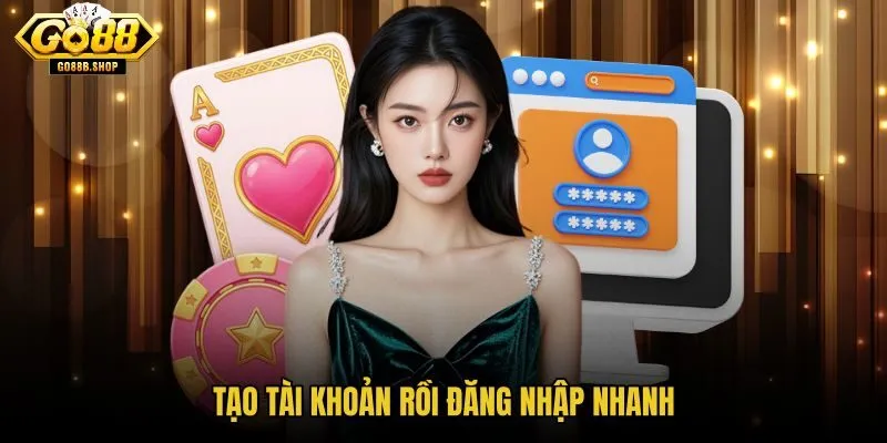 Tạo tài khoản GO88 và đăng nhập hệ thống